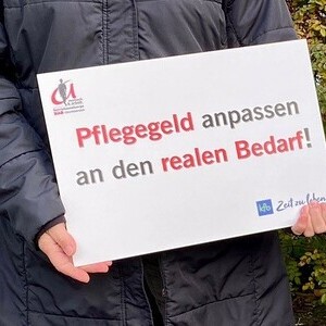 Care-Rundgang Forderungsschilder