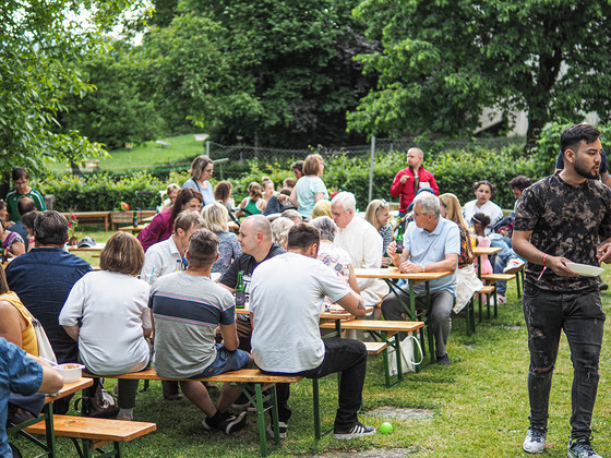 Gemütliches Feiern