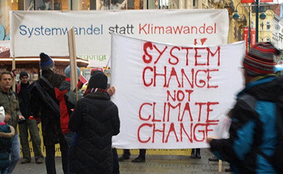 climate march 2015: System Change not Climate Change!