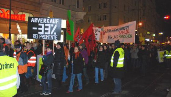 Beeindruckende Demo in Linz