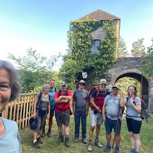 Pause bei der Ruine in Rehberg